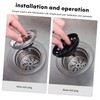 COHEALI 4Pcs Sink Basket Strainer Stopper for Clogging Dishwasher Safe