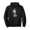 Black Coffee or Green Tea Leaves Cartoon Character Kawaii Pullover