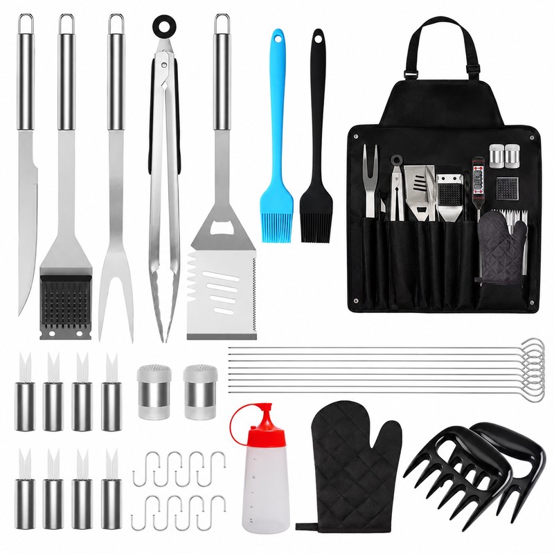 BBQ Grill Accessories Set for Outdoor Cooking – Stainless Steel
