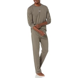 GUESS Men's Derrick Pj Set Long, Lava Dark Grey, M