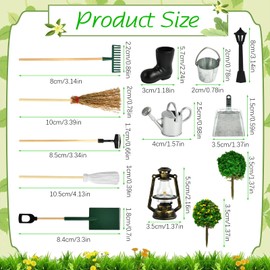 11 Piece Gnome Accessories Garden, Miniature Garden Set with Gnome Boots Miniature, Miniature Garden Furniture, Dollhouse Accessories Garden, Gnome Accessories for Mini Garden (Red - 6 Pieces)