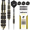 Unicorn Core Plus Win Darts - Black/gold Set Of 3