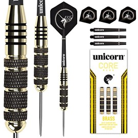 Unicorn Core Plus Win Darts - Black/gold Set Of 3 - 25 Grams