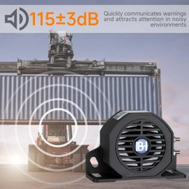 BANHAO Backup Alarm 112dB 12V-48V Universal Industrial Heavy-Duty Backup Reverse Warning Alarm with Beeper Tone for Truck Van Freight Car Lorry Heavy Vehicles