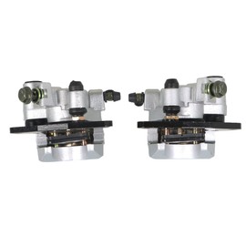 WFLNHB Front Brake Calipers Brake Rotors Replacement for Yamaha Grizzly 350 YFM350 400 YFM400 450 YFM450 2007-2014 3GD-2580T-01-00 3GD-2580U-01-00 5ND-F582T-00-00