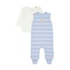 Steiff Baby Boys' Long-Sleeved Romper + T-Shirt Set, Brunnera blue