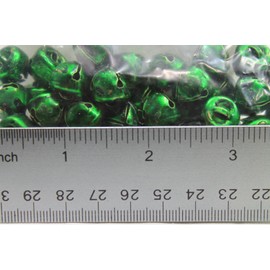 (Pack of 2) 50 Handmade Small Craft Jingle Bells (Green)