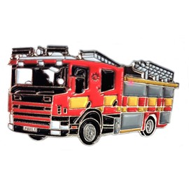 Metal Enamel Pin Badge Fire Engine