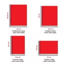 Scribe 10 Cuaderno Colegial Scribe Cosido 100 Hjs Cuadro Chico  5mm