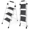 Step Ladder, Folding Step Stool with Wide Anti-Slip Pedal, Sturdy