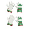 Keron Reinforced Cotton/Full Cow Leather Rigger Gloves x 2 Pairs