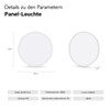 LED Ceiling Light 21 W, 2400 Lumen Dimmable with Remote