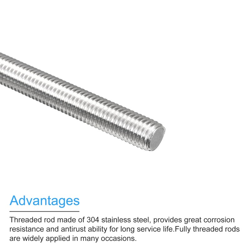 QUARKZMAN Threaded Rod M12 x 120 mm Fully Threaded Rod