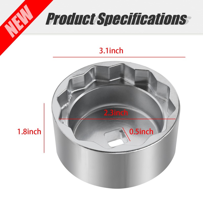 CADUFUELLY 529036457 Wheel Nut Removal Socket Replacement for Can-Am Ryker