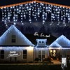 Christmas Lights Outdoor - 99 ft 1216 LED Icicle Lights