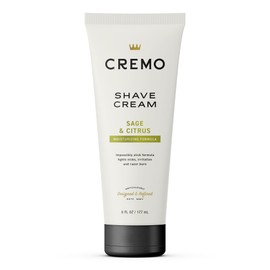 Cremo Cremo Sage & Citrus Shave Cream, Astonishingly Superior Ultra-Slick Shaving Cream for Men, Fights Nicks, Cuts and Razor Burn, 6 Fl Oz
