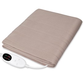 Electric Blanket, Dual-Use (Under/Over), with Auto Shut-Off Timer, Energy Saving, 55W, AI Overheating Protection Function, Fast Heating, 55.1 x 31.5 inches (140 x 80 cm), Washable Electric Blanket