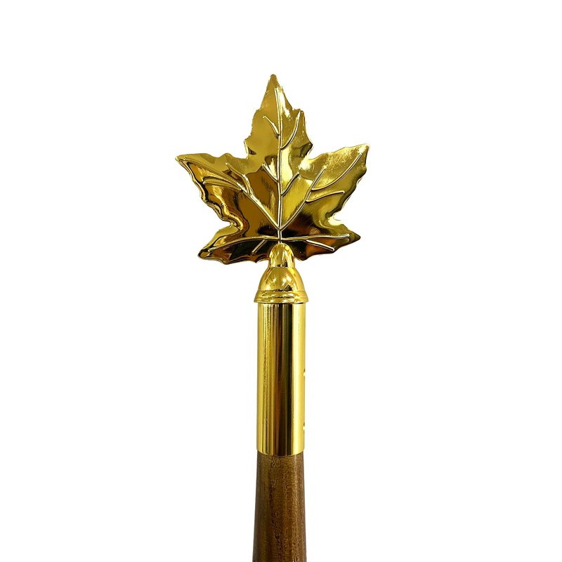 FRF FLAG Gold Brass Canadian Maple Leaf for Indoor Flagpole