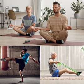 ELUTONG Men Non Slip Anti-Skid Socks 3 Pairs Tile Wood Floors Sticky Grips Ankle Socks for Yoga Pilates Workout Hospital