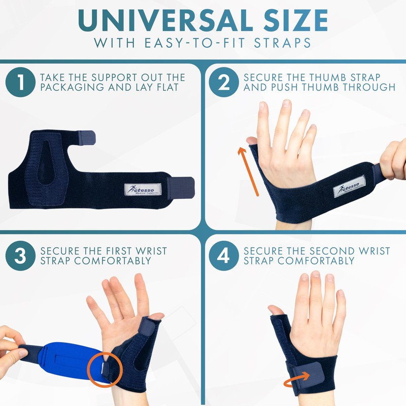 Actesso Neoprene Thumb Splint Support Brace – Thumb Spica for
