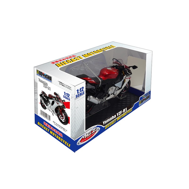 DOYUSHA YZF-R1 Diecast Motorcycle 1/12 Scale Yamaha YZF-R1 Red Finished
