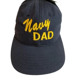 Eagle Crest NAVY DAD  BASEBALL CAP BY EAGLE CREST MADE  in USA NAVY BLUE Military Dad Hat