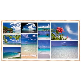 [Set of 10 Okinawa Postcards] Photoby, Postcards, Postcards from Okinawa Ocean, Hibiscus, Sandy Beaches, etc