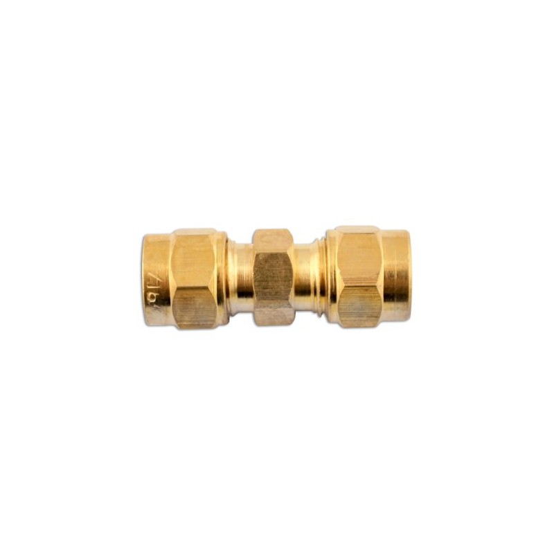 Connect 31180 Brass Straight Coupling 5/16in 10pc