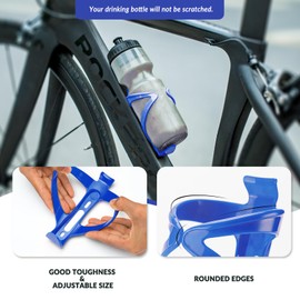 ROCKBROS Bicycle Bottle Holder, Pack of 2, Drink Holder, Bicycle, Lightweight Water Bottle Holder, Water Bottle Holder, Bicycle for MTB, Road Bike, Mountain Bike, 5 Colours