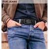 BULLIANT Men belt, Grain Leather Belt For Men Dress Casual