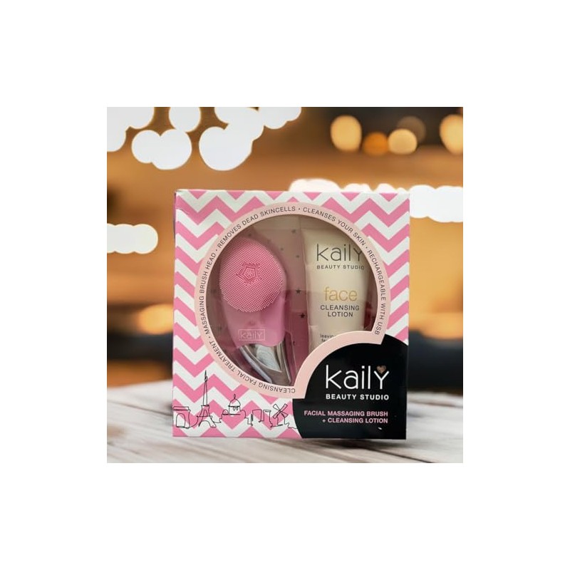 Kaily Face Cleansing Lotion 100ml/3.4oz + Face Cleansing Brush -2pcs