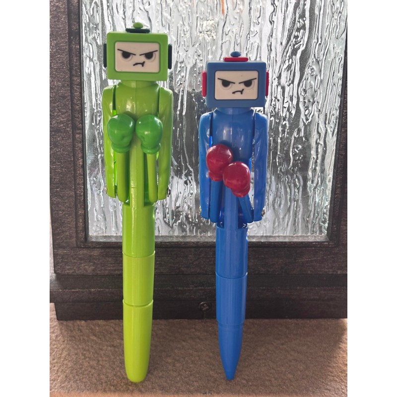 TVIAOH (12 PCS) Ballpoint Pens, Boxing Pen Robot with Punching