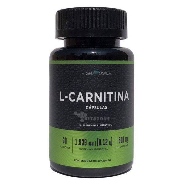 L-Carnitina 30 Cpsulas High Power - Producto Original de Alta