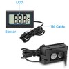 ZHITING Indoor Thermometer, Mini LCD Digital Thermometer Hygrometer, Aquarium Thermometer,