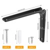 Pack of 6 Heavy Duty Brackets - Black Powder Coated