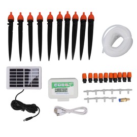 Solar Watering Device Solar Power Rainproof Auto Watering 850ml Per Min USB Port 2000mAh Battery Water Pump Timer