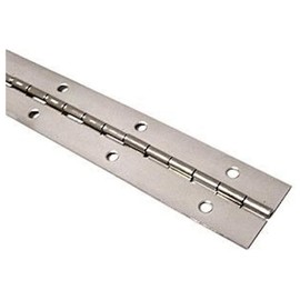 Merriway BH07638 Piano Hinge Satin Chrome 6 Inch x 1.1/4 Inch, Silver