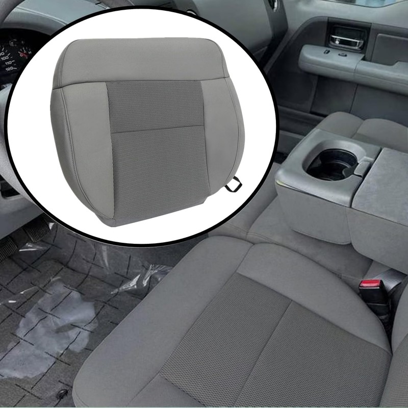 NLQR Front Driver Side Bottom Replacement Seat Cover Cloth Flint