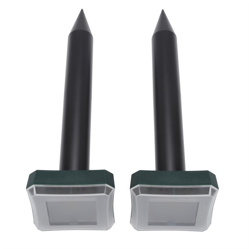2PCS Ultrasonic Solar Snake Mouse Pest Rodent Repeller Anti Mosquito