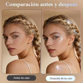 Gel de Purpurina para Cuerpo y Rostro,Maquillaje en Gel con Purpurina,Set de Brillo Lentejuela con Efecto Sirena para Maquillaje de Labios para Cabello,Ojos,para Decoración Corporal