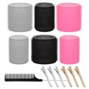 38Pcs Jumbo Size Hair Rollers with Free Large Cosmetic Bag,12