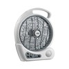 LUDGER 10" Rechargeable Fan with LED and FM Radio (EL-8210F),