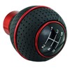 Abfer 5 Speed Shifter Knob PU Leather Car Gear Shift