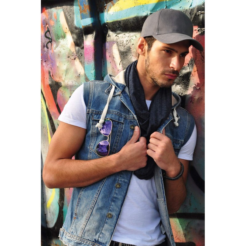 styleBREAKER klassisches 6 Panel Cap mit gebürsteter Oberfläche, Baseball Cap,