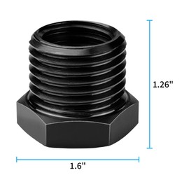 DEEFIINE Woodworking Spindle Adapter Converts 1'' x 8TPI to M33 x 3.5mm Tap Chuck Insert Adapter
