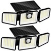 INCX Solar Lights Outdoor Waterproof, 3000 LM 156 LED Motion