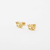 Aretes de Ojos Ojitos en Chapa de Oro de 22K