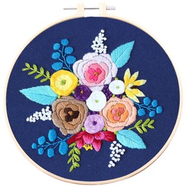 Traziewell Embroidery Set Cross Stitch Kits for Adults Advanced Embroidery Starter Kit for Beginners with Hoop Embroidery Kits Crafting Gifts for Adult Women 0612