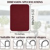 Valentine's Red Velvet Recliner Cover Set - Stretchable 3-Pc Sofa