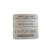 Ashton and Finch Funny Snooker Coaster Laser Engraved Gift Wooden